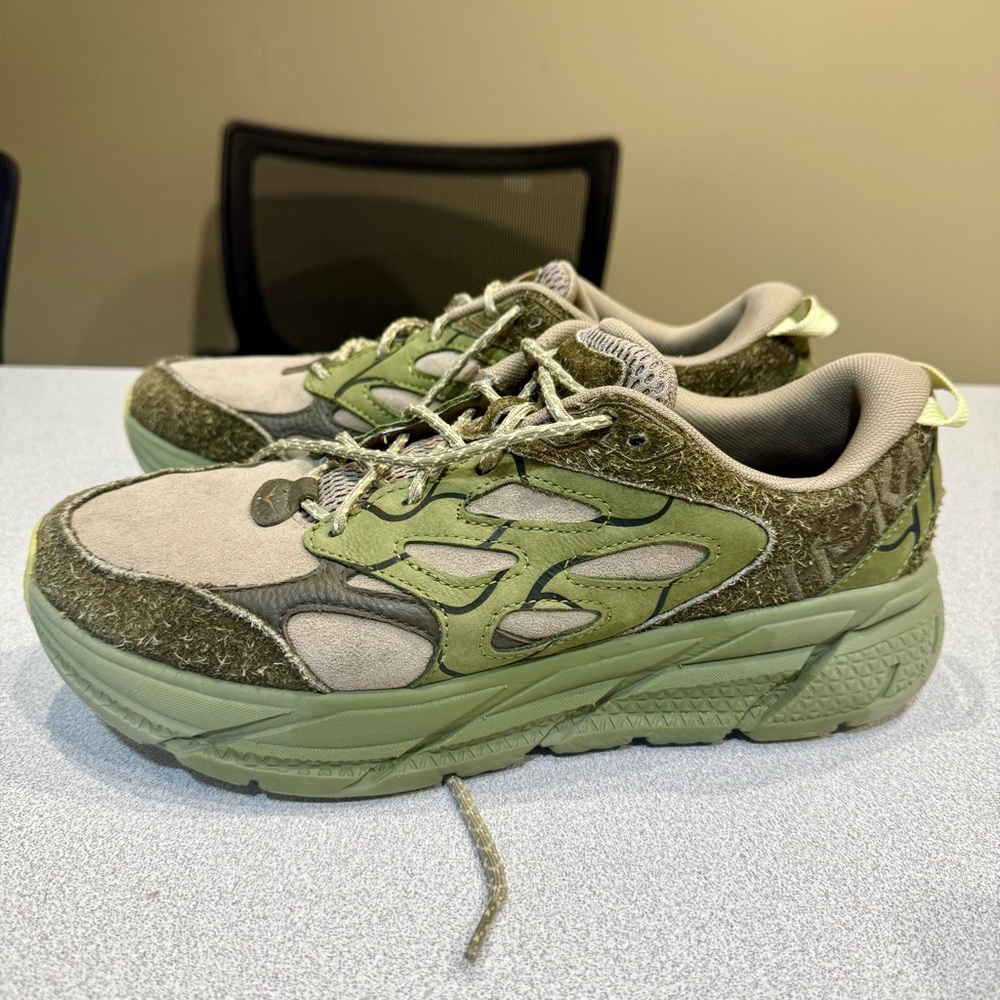 Hoka Green and Gray Athletic Shoes - Picture 6 of 10